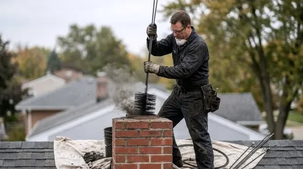 Rooftop sweep in Manalapan, NJ